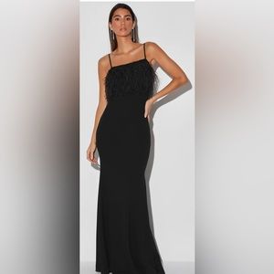 LULUS Glamour As Always Long Dress/Size Medium